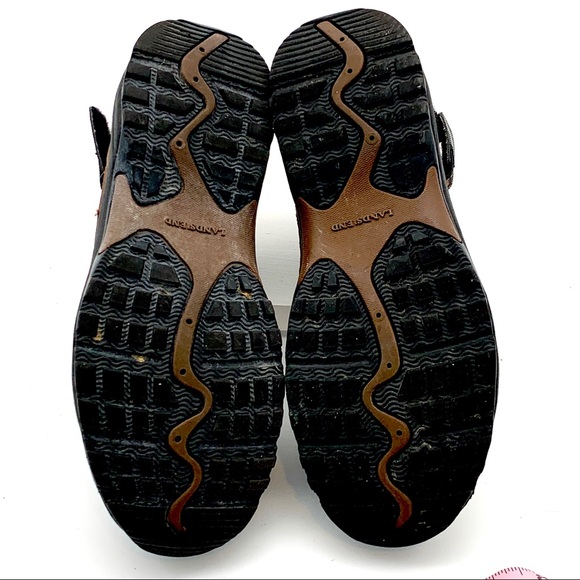 Lands End Leather Closed Toe Side Vents Grip Souls Hiking Sandals Brown size 8 - Picture 14 of 16